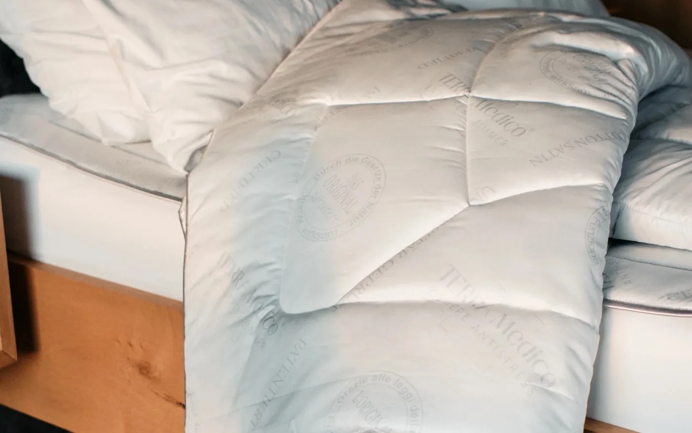The BETTER³ Anti-Stress Duvet on a bed